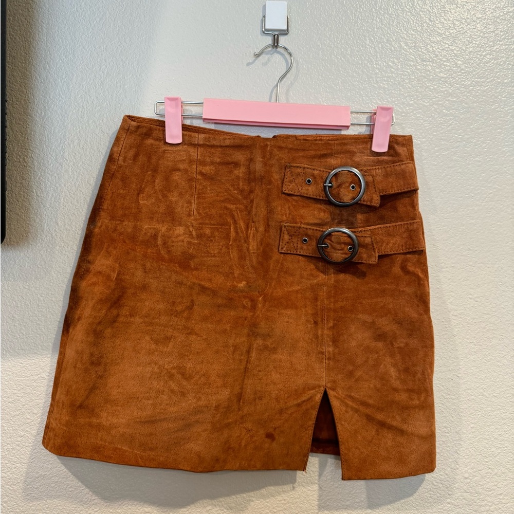Nordstrom BlancNYC leather skirt